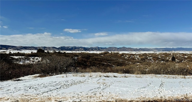 view of mountain feature