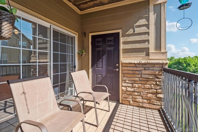 17388 Nature Walk Trl Unit 202, Parker, CO 80134 - entrance to property with a balcony and stone siding
