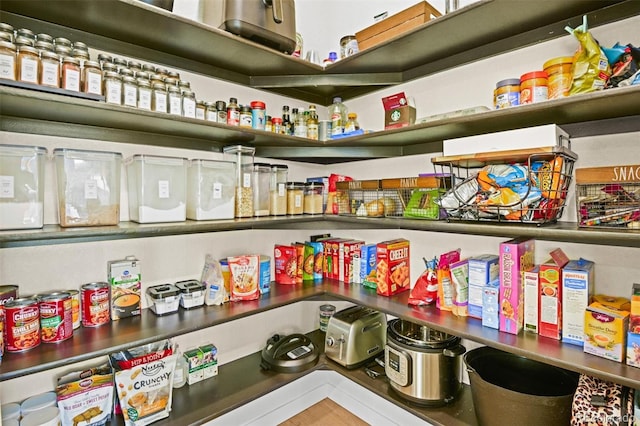 view of pantry