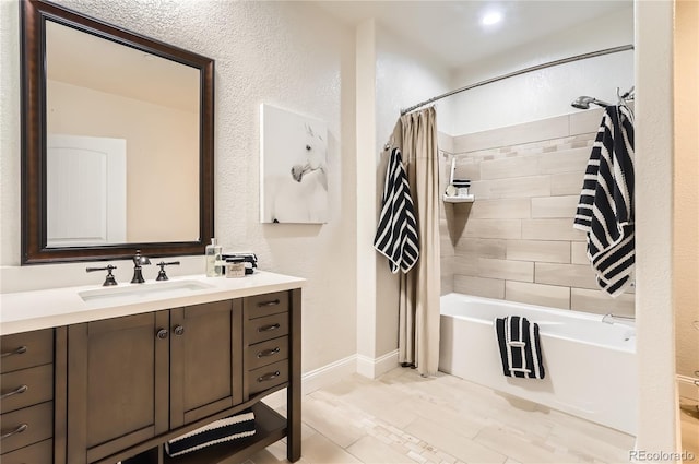 15280 Bannock St, Broomfield, CO 80023 - bathroom featuring vanity and shower / tub combo