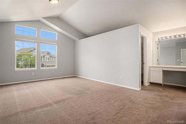 5755 S Zante Cir, Aurora, CO 80015 - unfurnished bedroom with carpet and lofted ceiling