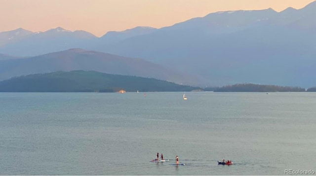 water view with mountains