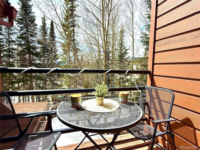 view of balcony