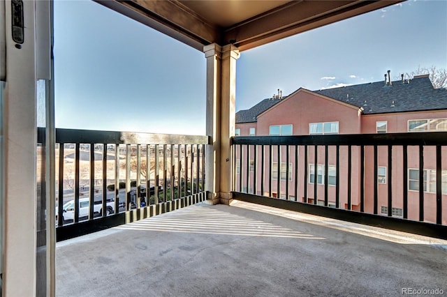 view of balcony