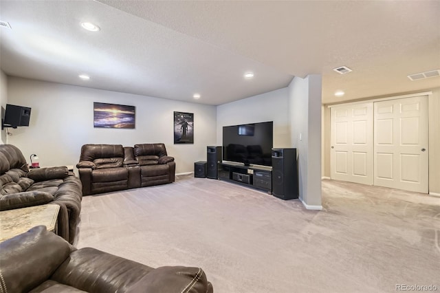 3490 Craftsbury Dr, Highlands Ranch, CO 80126 - carpeted living area with recessed lighting