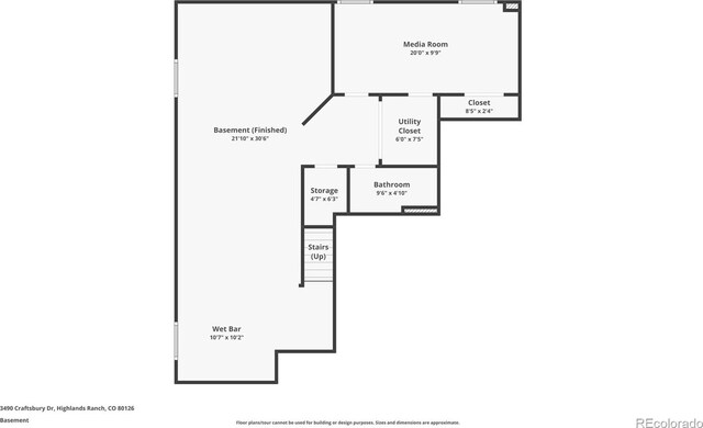 3490 Craftsbury Dr, Highlands Ranch, CO 80126 - view of property floor plan
