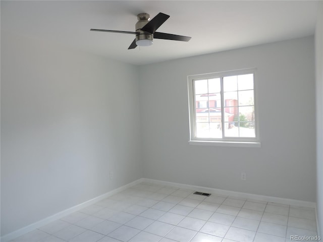 7753 W Plymouth Pl S, Littleton, CO 80128 - spare room featuring baseboards and a ceiling fan
