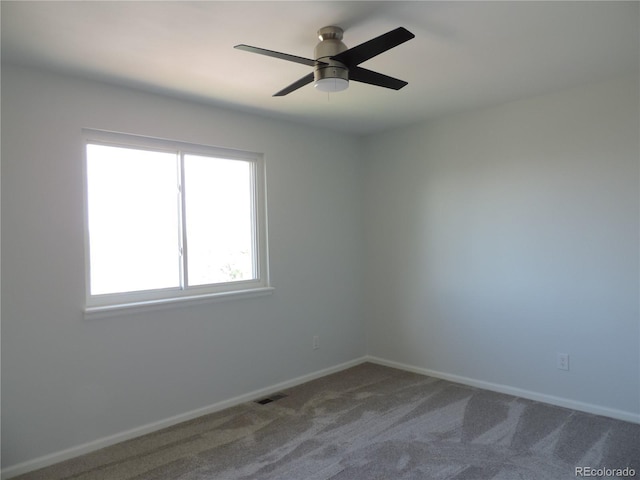 7753 W Plymouth Pl S, Littleton, CO 80128 - unfurnished room featuring carpet, ceiling fan, and baseboards