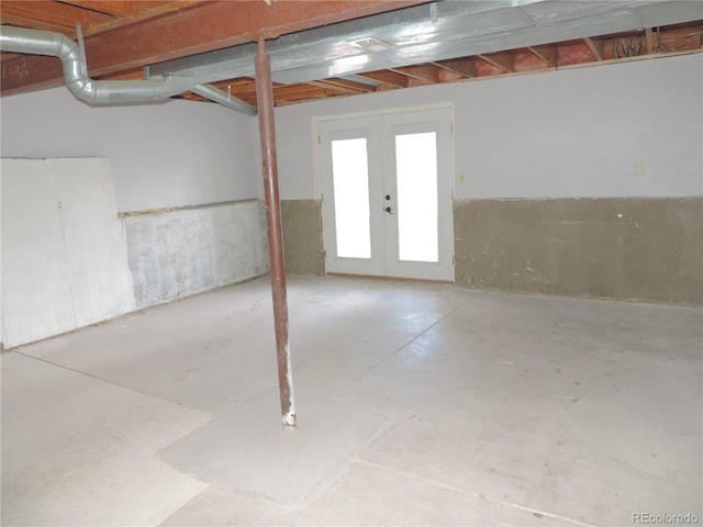 7753 W Plymouth Pl S, Littleton, CO 80128 - basement featuring french doors