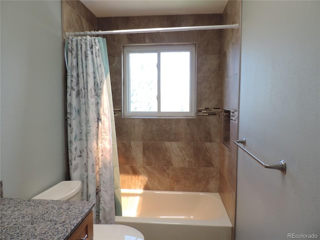 7753 W Plymouth Pl S, Littleton, CO 80128 - full bathroom featuring vanity and shower / bath combo with shower curtain