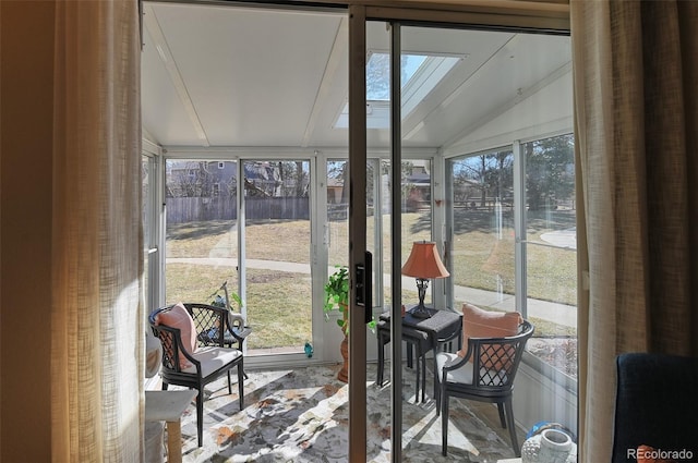 view of sunroom / solarium