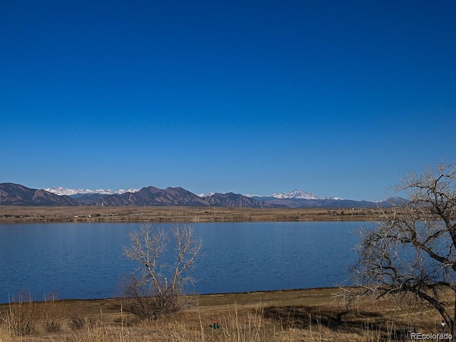 property view of water with a mountain view