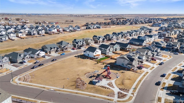 birds eye view of property featuring a residential view