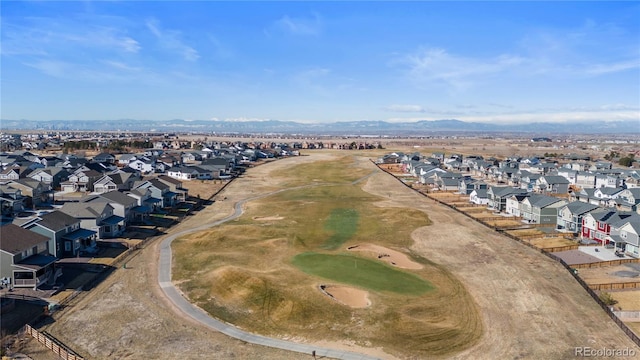 drone / aerial view with a residential view