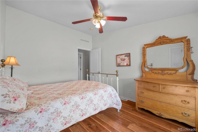235 Blazing Saddle Trl, Cotopaxi, CO 81223 - bedroom with wood finished floors, ceiling fan, and baseboards