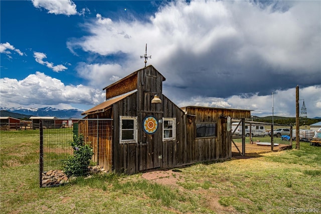235 Blazing Saddle Trl, Cotopaxi, CO 81223 - view of barn featuring a mountain view