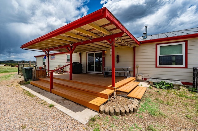 235 Blazing Saddle Trl, Cotopaxi, CO 81223 - view of wooden terrace