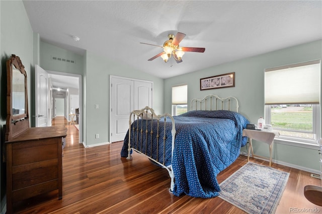 235 Blazing Saddle Trl, Cotopaxi, CO 81223 - bedroom with wood finished floors, multiple windows, a closet, and baseboards