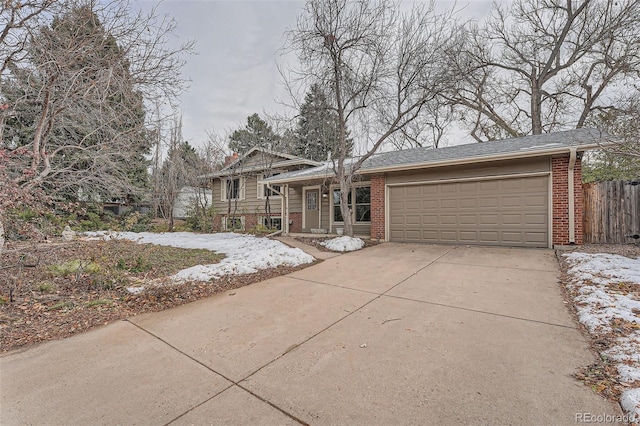 view of front of house featuring a garage