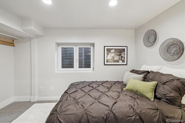 2059 S Balsam St, Lakewood, CO 80227 - bedroom with tile patterned flooring, baseboards, and recessed lighting