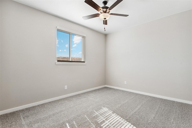9376 Yampa Ct, Commerce City, CO 80022 - carpeted empty room featuring ceiling fan and baseboards