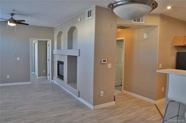 interior space featuring light hardwood / wood-style flooring