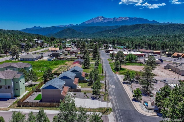 201 S Boundary St, Woodland Park, CO 80863 - aerial perspective of suburban area with mountains