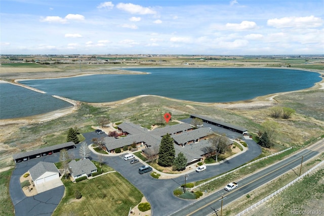 5425 County Road 32 Unit 14, Mead, CO 80504 - aerial view of property's location with a large body of water