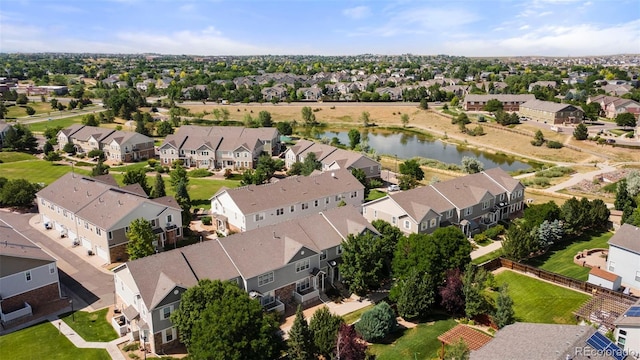 12778 Jasmine St Unit E, Thornton, CO 80602 - aerial perspective of suburban area featuring a nearby body of water