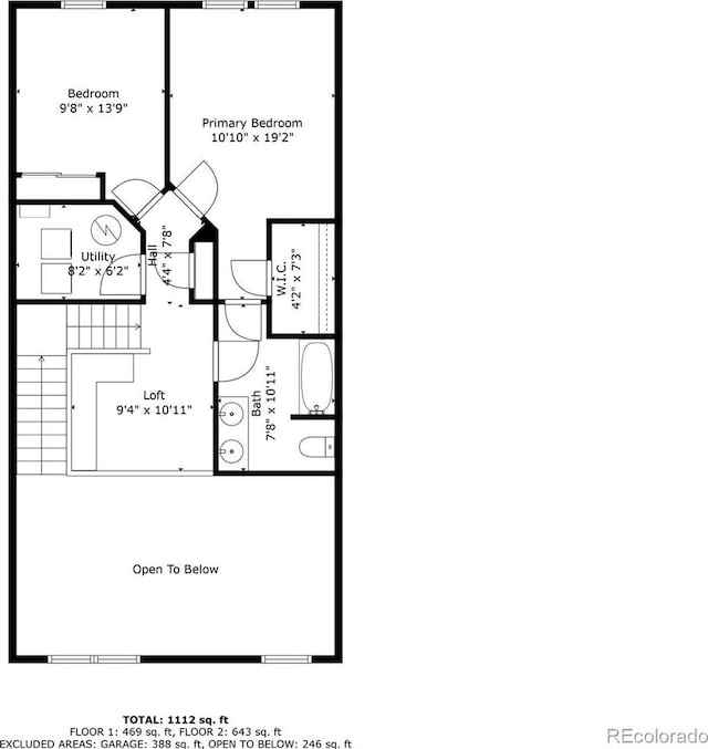 12778 Jasmine St Unit E, Thornton, CO 80602 - view of property floor plan