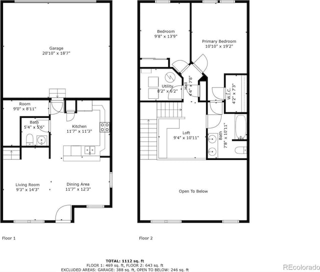 12778 Jasmine St Unit E, Thornton, CO 80602 - view of property floor plan