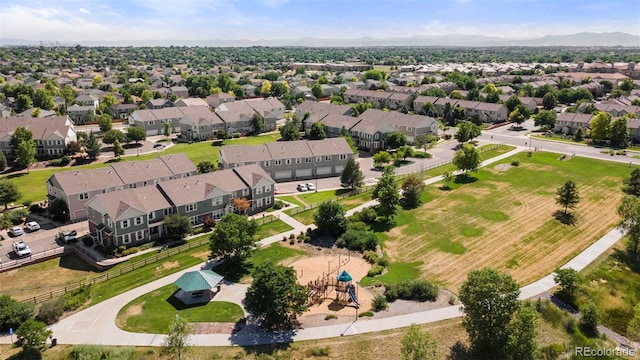 12778 Jasmine St Unit E, Thornton, CO 80602 - aerial view of residential area featuring mountains