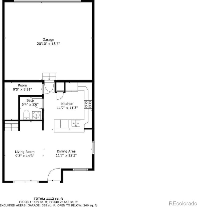 12778 Jasmine St Unit E, Thornton, CO 80602 - view of room layout