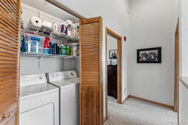 60 Black Diamond Trl Unit 60D, Silverthorne, CO 80498 - laundry room with light carpet and independent washer and dryer