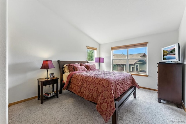 60 Black Diamond Trl Unit 60D, Silverthorne, CO 80498 - bedroom with light colored carpet and vaulted ceiling