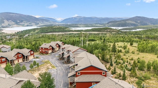 60 Black Diamond Trl Unit 60D, Silverthorne, CO 80498 - view of mountain backdrop with a large body of water and nearby suburban area