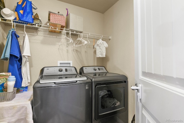 9233 Waters Edge Dr, Fountain, CO 80817 - laundry area with separate washer and dryer