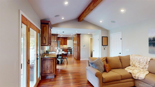 6278 E Euclid Ave, Centennial, CO 80111 - living room with recessed lighting, wood finished floors, and baseboards