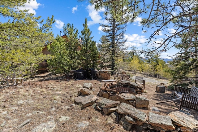 1838 E Longbow Dr, Como, CO 80432 - view of yard with an outdoor fire pit
