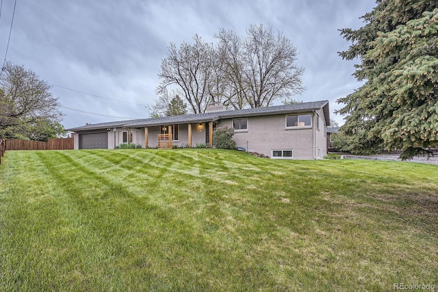 10698 W 26th Ave, Lakewood, CO 80215 - single story home featuring a garage, brick siding, and a chimney