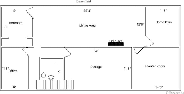 10698 W 26th Ave, Lakewood, CO 80215 - view of property floor plan