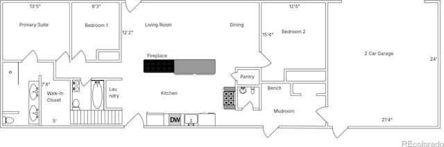 10698 W 26th Ave, Lakewood, CO 80215 - view of property floor plan