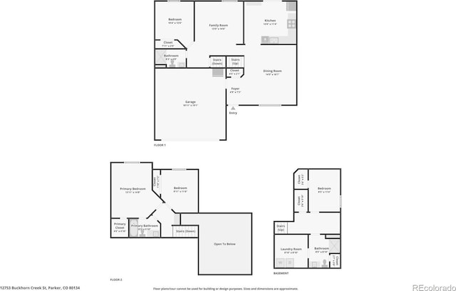 12753 Buckhorn Creek St, Parker, CO 80134 - property floor plan