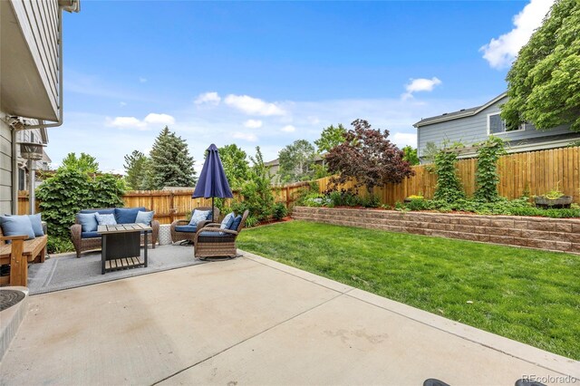 11188 Latigo Ln, Parker, CO 80138 - view of patio / terrace featuring outdoor lounge area