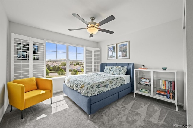 2090 Bellavista St, Castle Rock, CO 80109 - carpeted bedroom featuring ceiling fan and baseboards