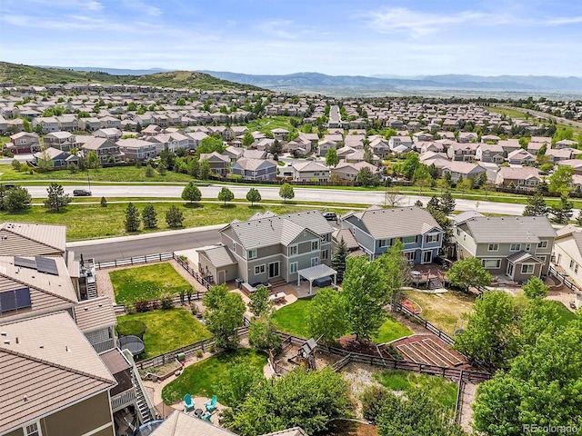 2090 Bellavista St, Castle Rock, CO 80109 - aerial view of residential area with a mountain backdrop