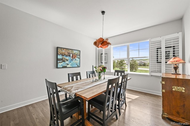 2090 Bellavista St, Castle Rock, CO 80109 - dining space with baseboards and wood finished floors