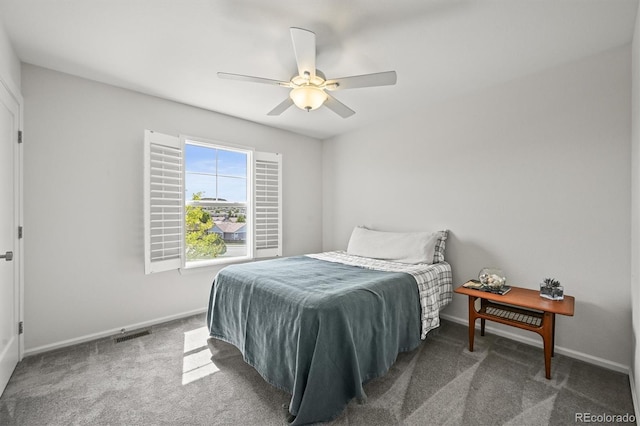 2090 Bellavista St, Castle Rock, CO 80109 - carpeted bedroom featuring baseboards and ceiling fan