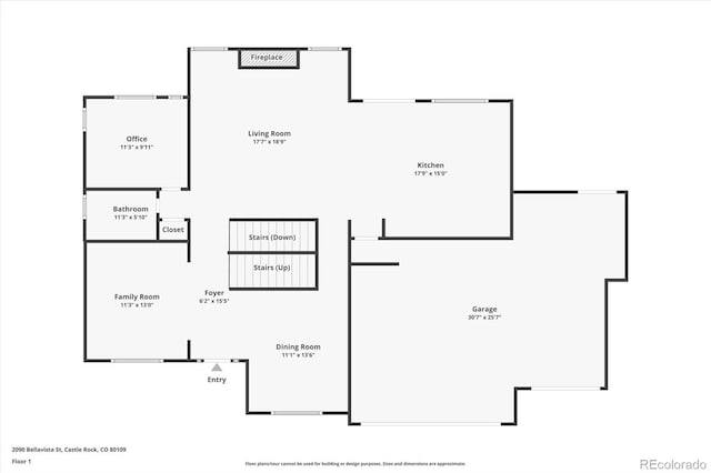 2090 Bellavista St, Castle Rock, CO 80109 - floor plan / room layout