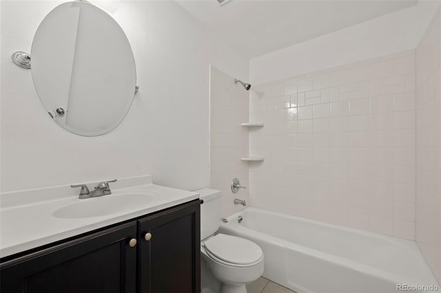 11651 Pennsylvania St, Northglenn, CO 80233 - full bath with toilet, vanity, and shower / washtub combination